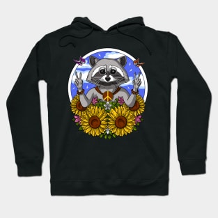 Hippie Raccoon Hoodie